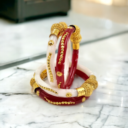 Gold Plated Shakha Pola Bangles